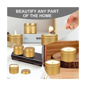 DINGPAI Lata de velas 18 unidades recipientes de vela de_7