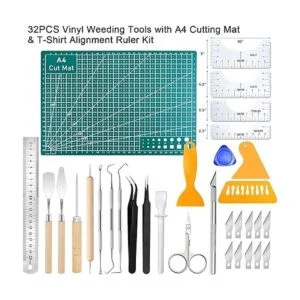 Paquete de 32 herramientas de deshierbe de vinilo con kit_2