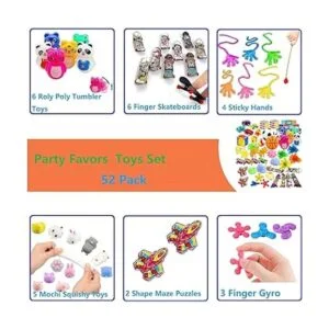 Paquete de 52 recuerdos de fiesta paquete surtido de_3