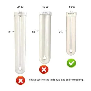 Bombilla negra de repuesto BF35 de 15 W compatible con_4