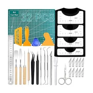 Paquete de 32 herramientas de deshierbe de vinilo con kit_1