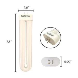 Bombilla negra de repuesto BF35 de 15 W compatible con_2