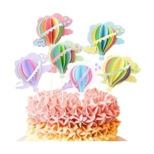 12 piezas 3D globo de aire caliente decoración de_4