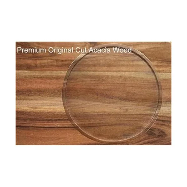 Organizador Lazy Susan de madera de acacia de 9 pulgadas_4