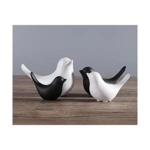 Fannuoncc Estatuas de pájaros pequeños para decoración del_5