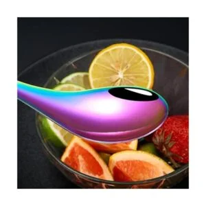 Juego de cucharas y palillos de sopa de metal chino para 4_3