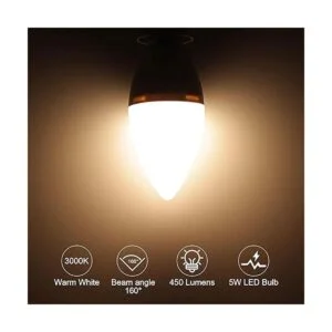 ORALUCE Bombillas LED para candelabro E12 equivalente a_3