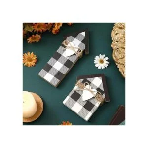 Jetec Letrero de madera con forma de casa de búfalo de 2_7