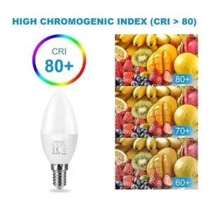 ORALUCE Bombillas LED para candelabro E12 equivalente a_4