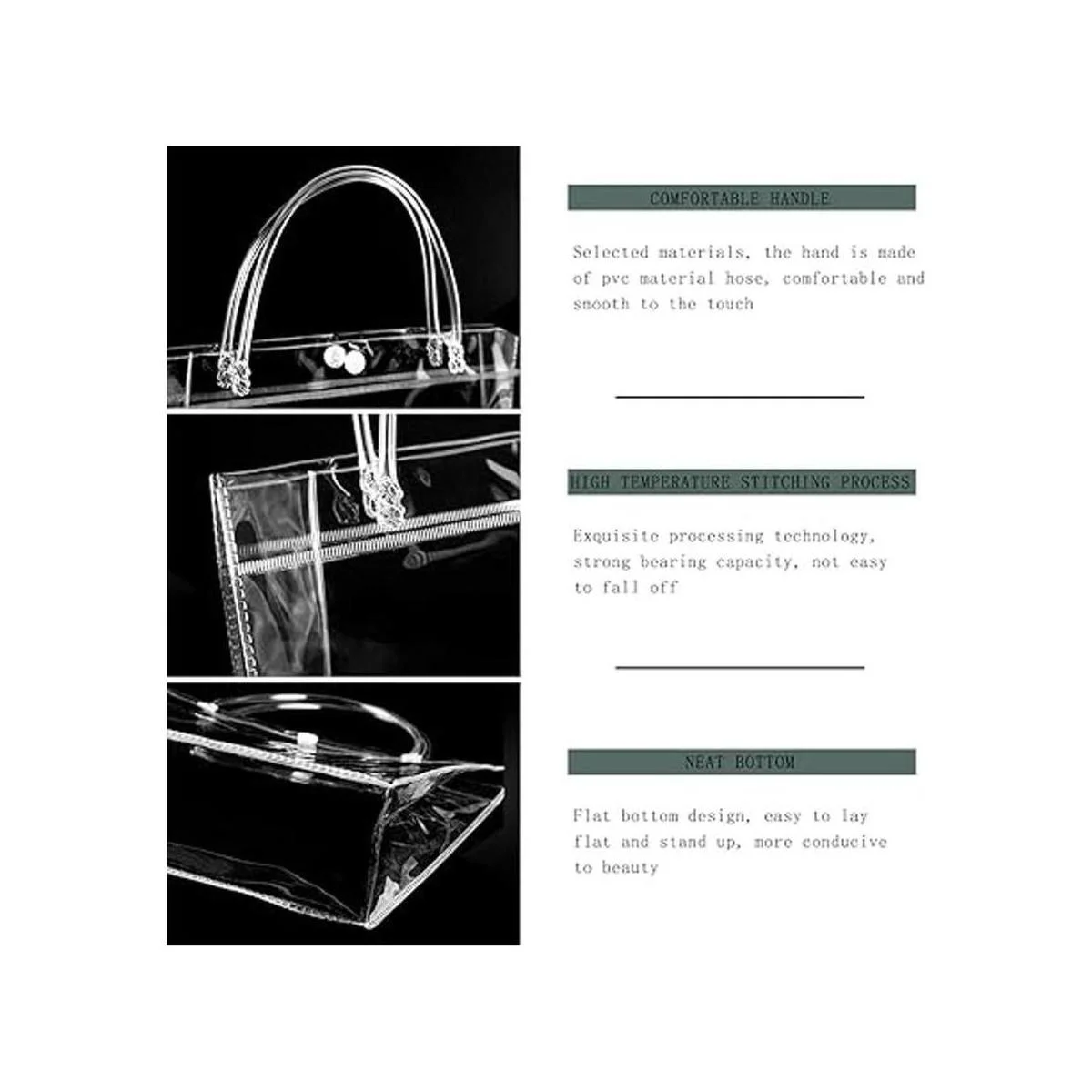 Oomcu Paquete de 18 bolsas de regalo de plástico de PVC_3