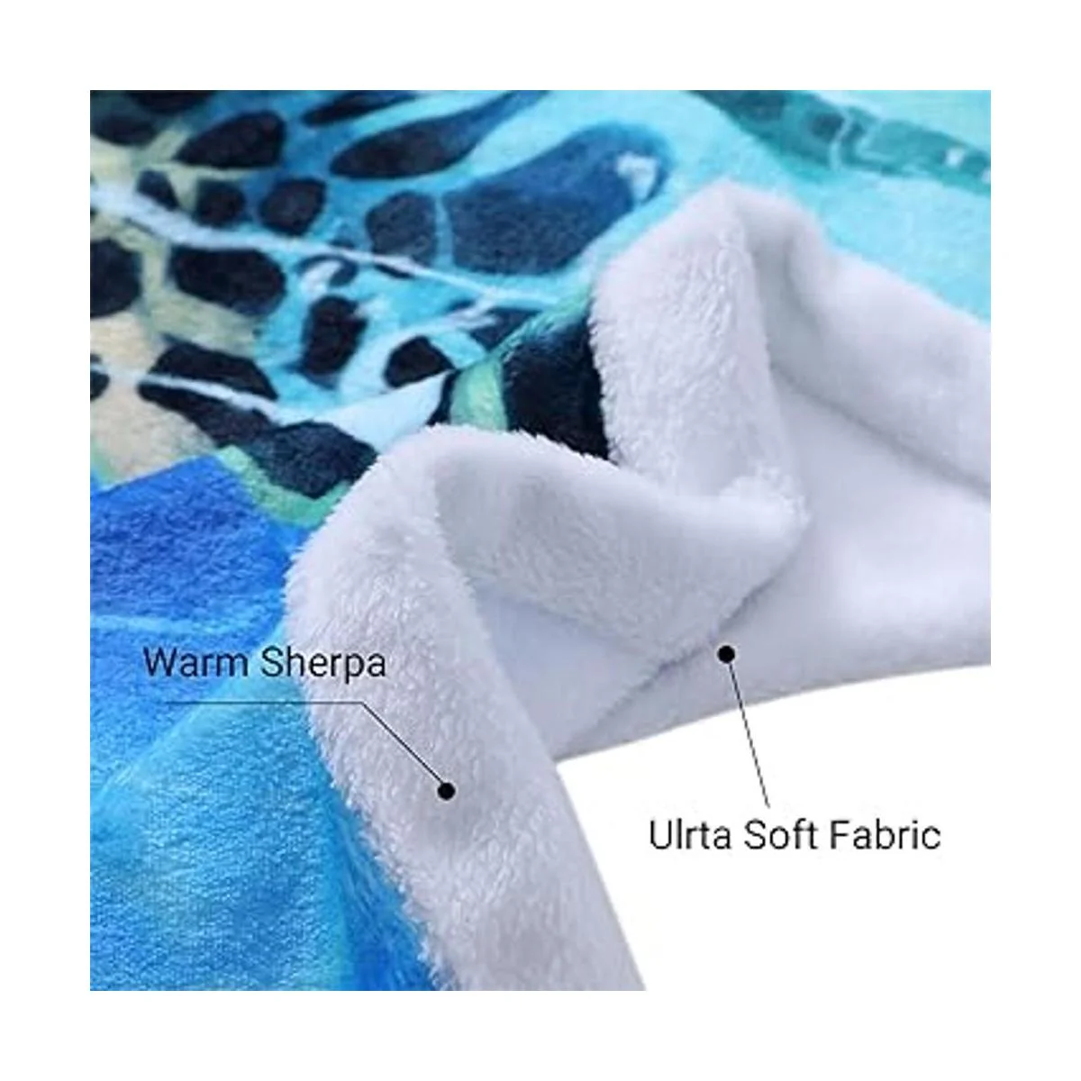 Sviuse Manta de tortugas marinas 3D para niños manta de_5
