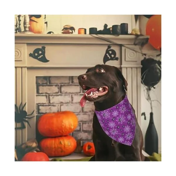 ADOGGYGO Paquete de 2 bandanas de Halloween para perros_3