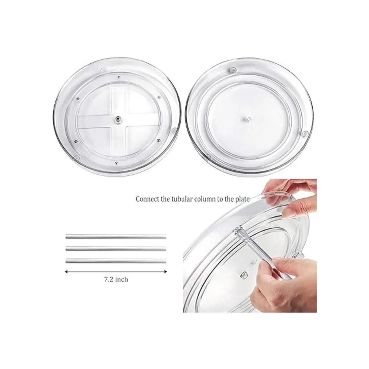 Lazy Susan Contenedor de almacenamiento de alimentos para_3