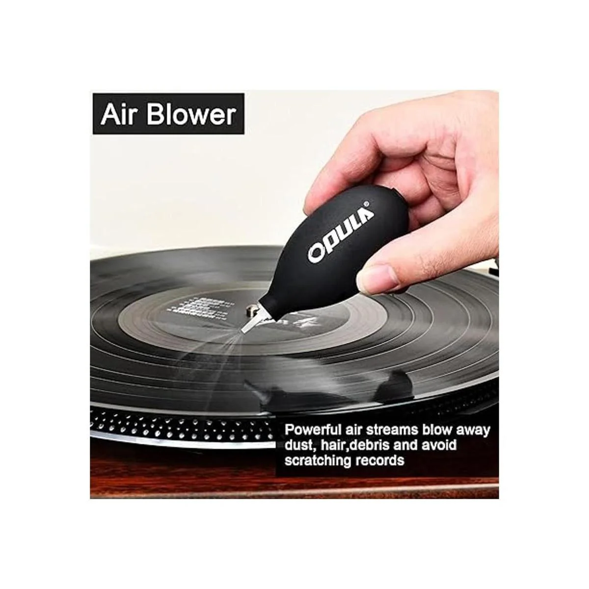 OPULA Limpiador de discos de vinilo kit de limpieza de_5