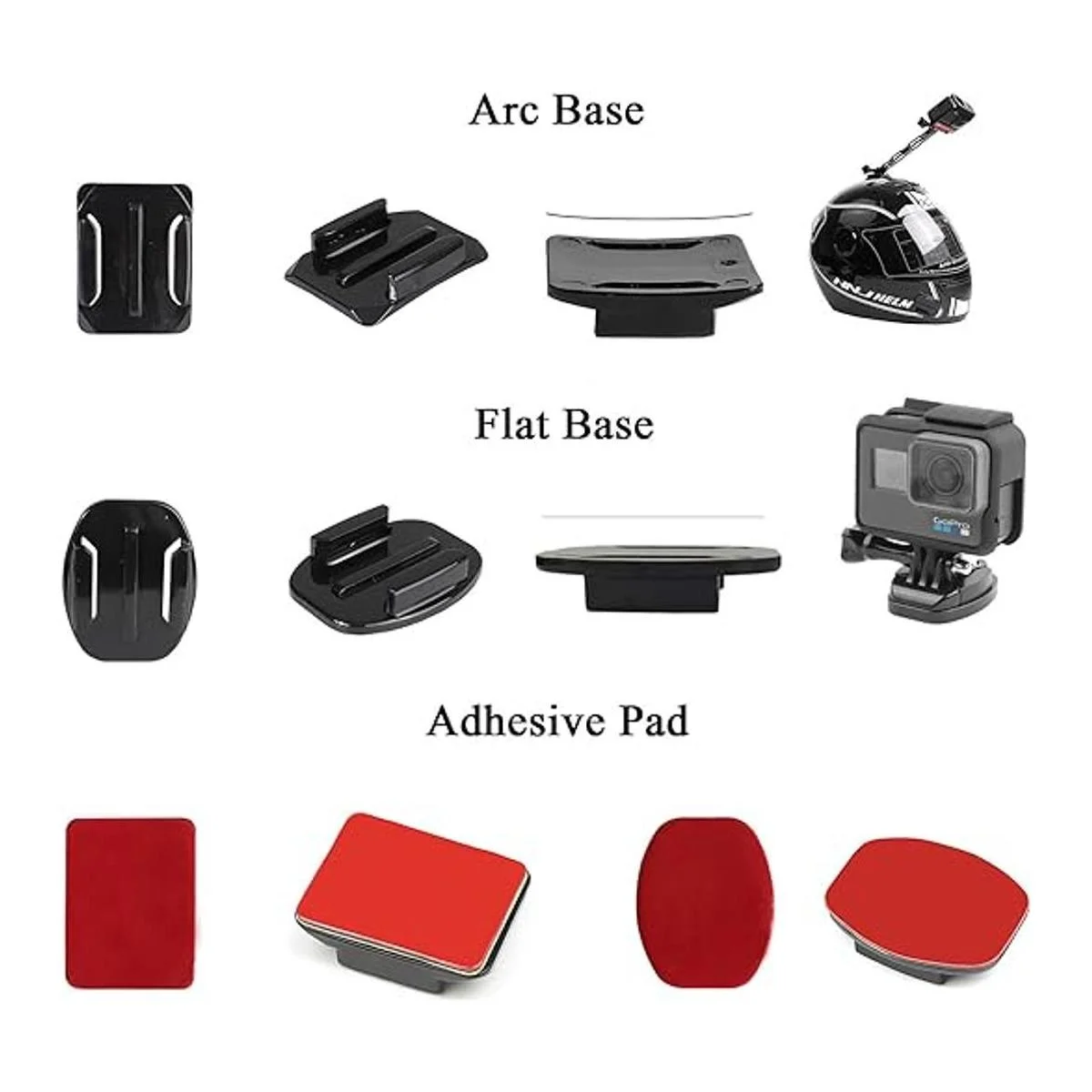 Kit de accesorios de cámara de acción universal para GoPro_4