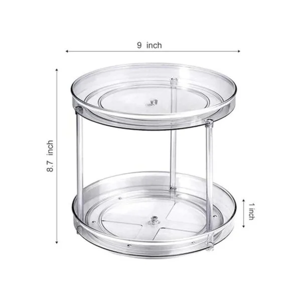 Lazy Susan Contenedor de almacenamiento de alimentos para_4