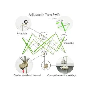 Yarn Swift Ovillo de hilo para tejer paraguas para_4