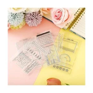 Juego de 32 sellos transparentes para diario incluye 18_6