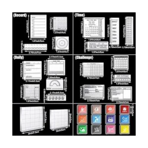 Juego de 32 sellos transparentes para diario incluye 18_2