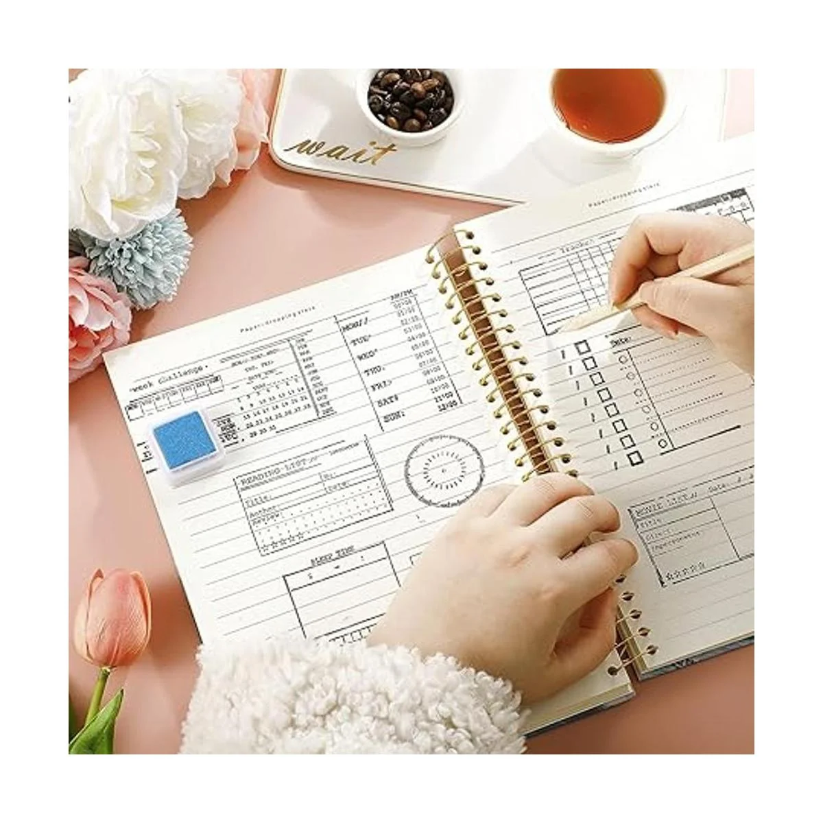 Juego de 32 sellos transparentes para diario incluye 18_7