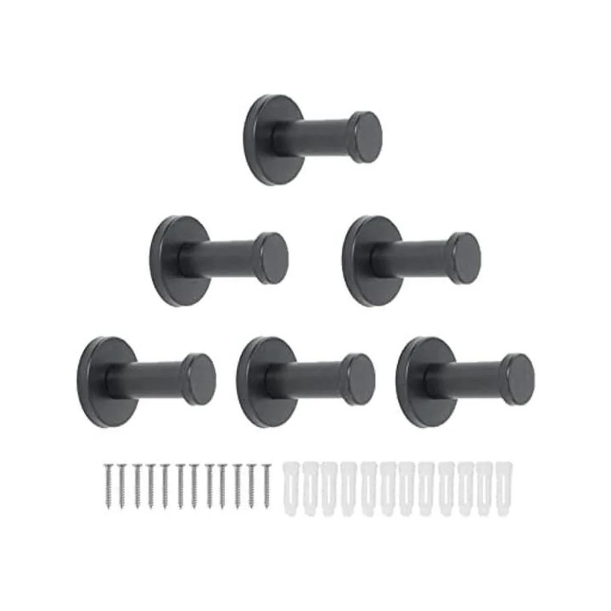 Vanloory Ganchos para toallas de baño paquete de 6_1