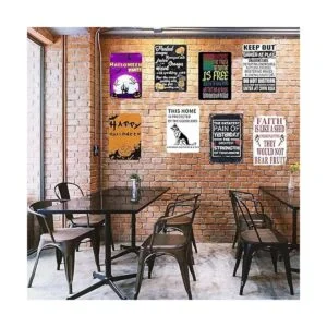 Cartel de metal de conocimiento de aparejos de pesca bar_4