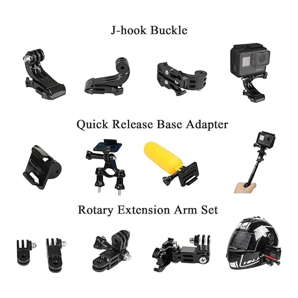 Kit de accesorios de cámara de acción universal para GoPro_3