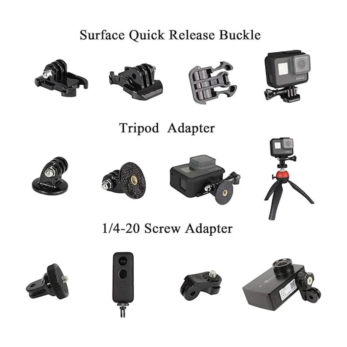 Kit de accesorios de cámara de acción universal para GoPro_2