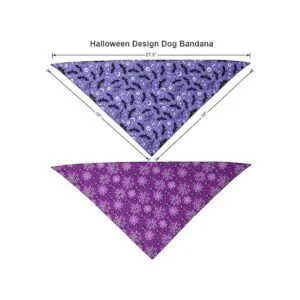 ADOGGYGO Paquete de 2 bandanas de Halloween para perros_4