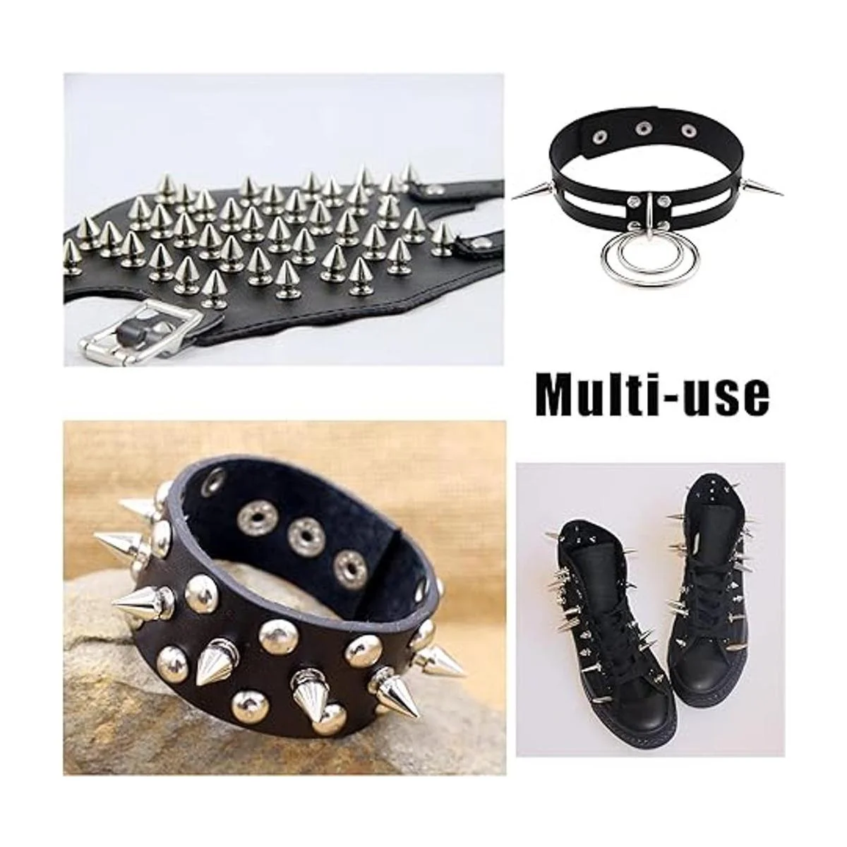 HAPY SHOP 200 juegos de picos de cono y tachuelas_5