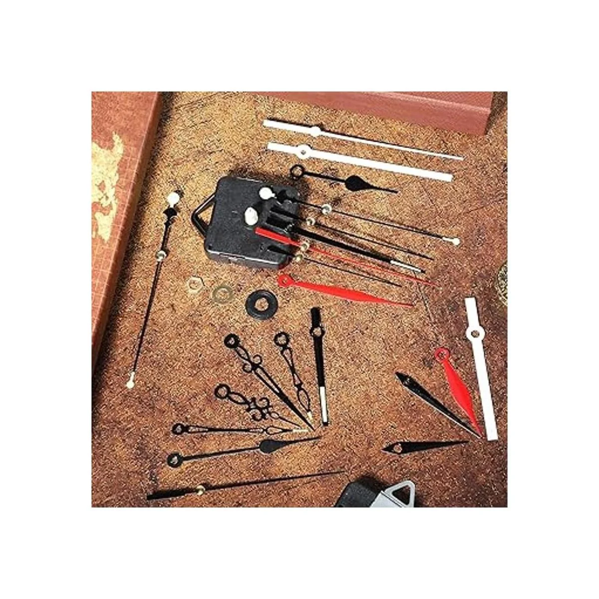 Mecanismo de movimiento de reloj de eje largo con 6 pares_4