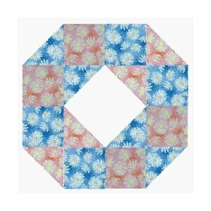 Tela acolchada precortada con estampado floral retro 100_5