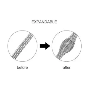 uxcell 304 Cubierta de manguera extensible de acero_3