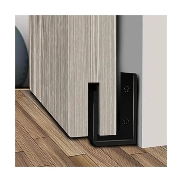 Guía de piso para puerta de granero montaje en pared_4