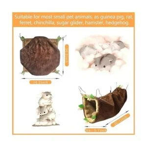 LEFTSTARER Hamaca de hurón de conejillo de indias para_4