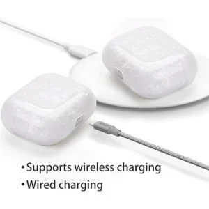 Funda de lujo para AirPods 3 con llavero de perlas con_4