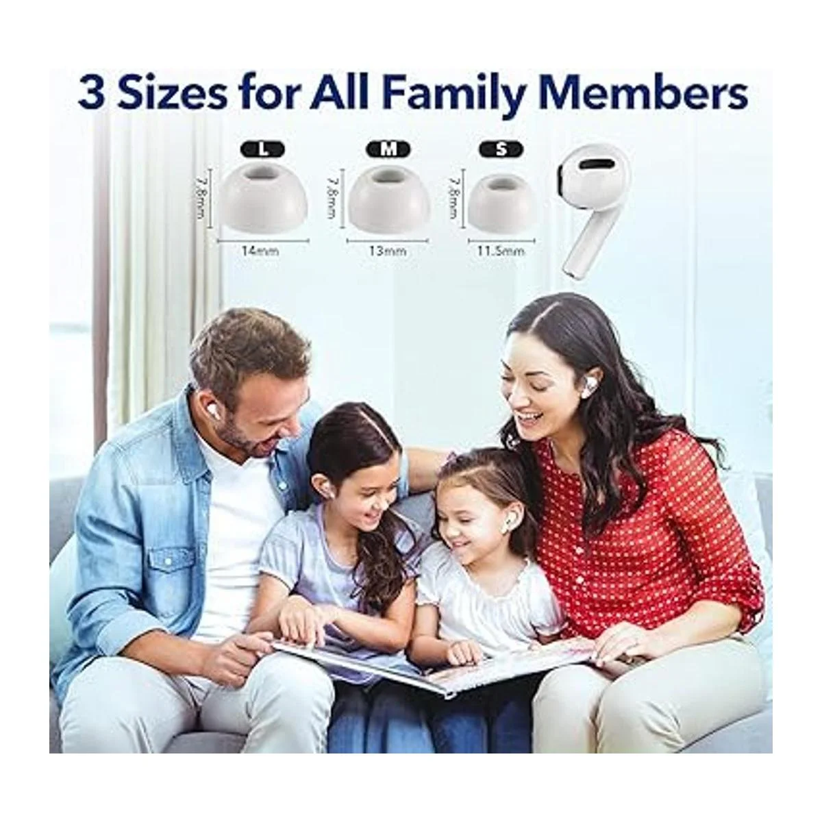 Consejos de espuma viscoelástica para Apple AirPods Pro_6