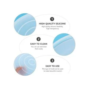 Artibetter 1 pieza 10 pulgadas redondo posavasos silicona_7