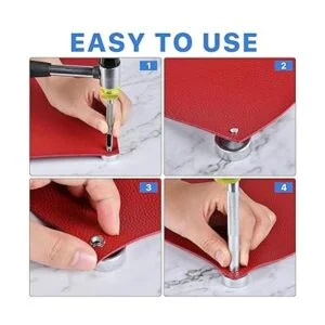 Worldity Juego de remaches de 14 piezas kit de punzón de_3