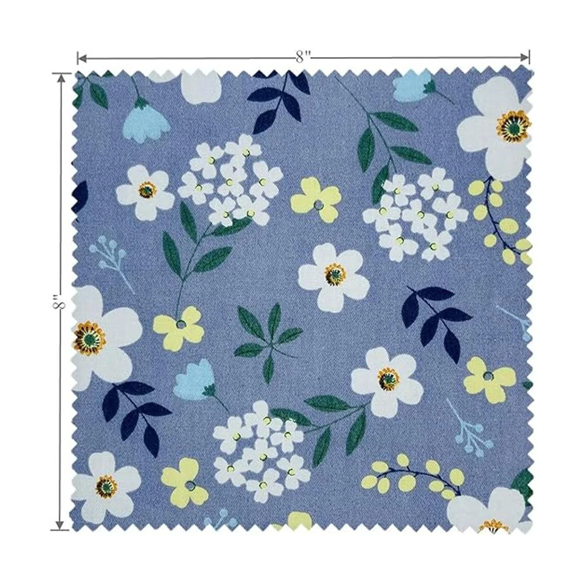 Tela acolchada precortada con estampado floral retro 100_2