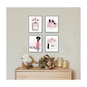 Arte de pared afroamericano de niña negra lienzo de_6