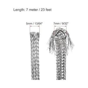 uxcell 304 Cubierta de manguera extensible de acero_2
