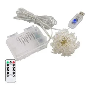 Guirnalda de luces de estrella de 40 luces LED decorativas_7