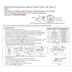 Teclado universal de puerta de garaje para_4