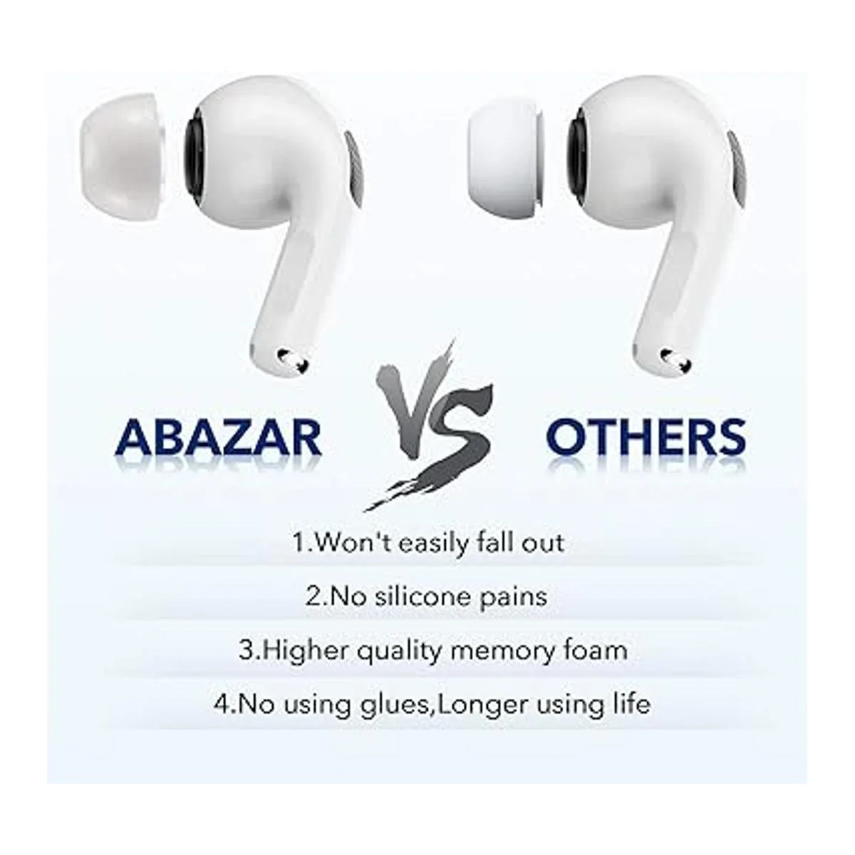 Consejos de espuma viscoelástica para Apple AirPods Pro_4