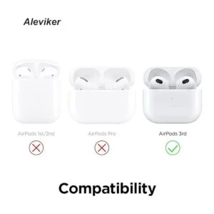 Funda de lujo para AirPods 3 con llavero de perlas con_6