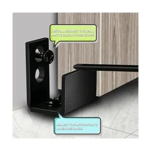Guía de piso para puerta de granero montaje en pared_5