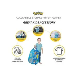 POKEMON Cesta plegable de almacenamiento para habitación_3