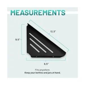 CG Bathroom Solutions Estantería de esquina 2 unidades_5
