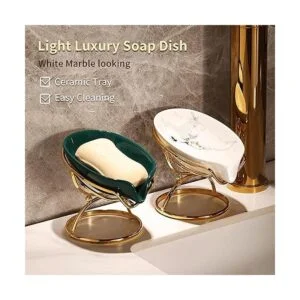 Dobbyby Jabonera en forma de hoja con drenaje soporte_2